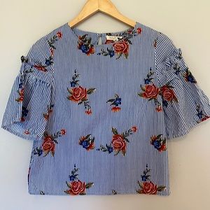 Stripes and flowers blouse